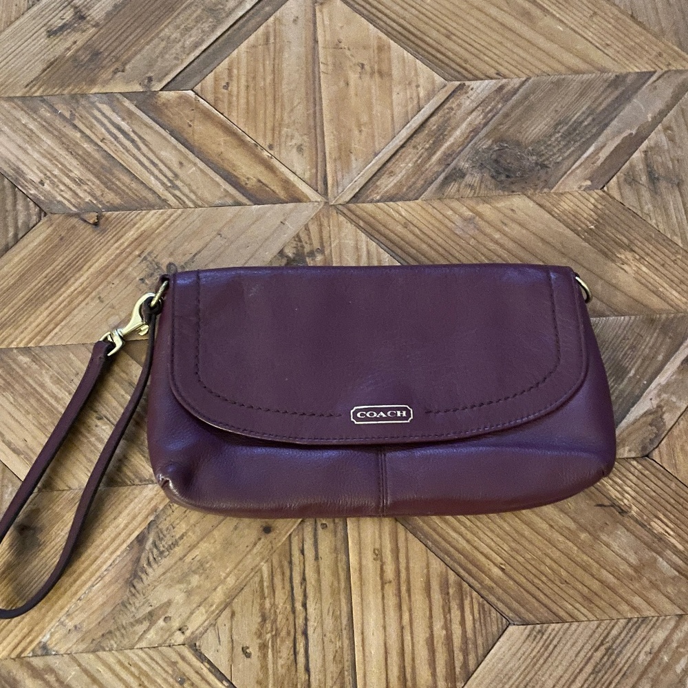 Authentic Coach wristlet with card holder